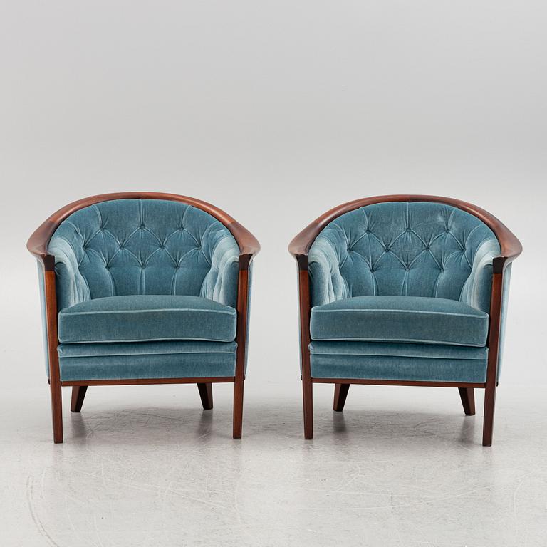 A pair of "Fabiola" armchairs, Bröderna Andersson, Sweden.