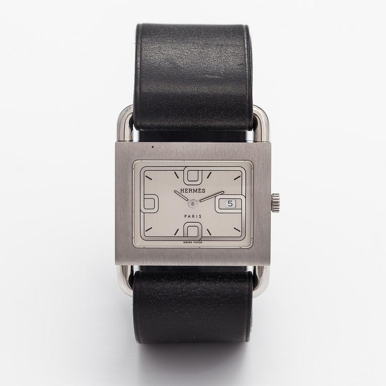 Hermès, Varenne, wristwatch, 31.5 x 25 mm.