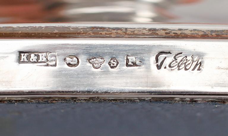 LJUSSTAKAR, 1 par, silver, T Eldh, 1965.