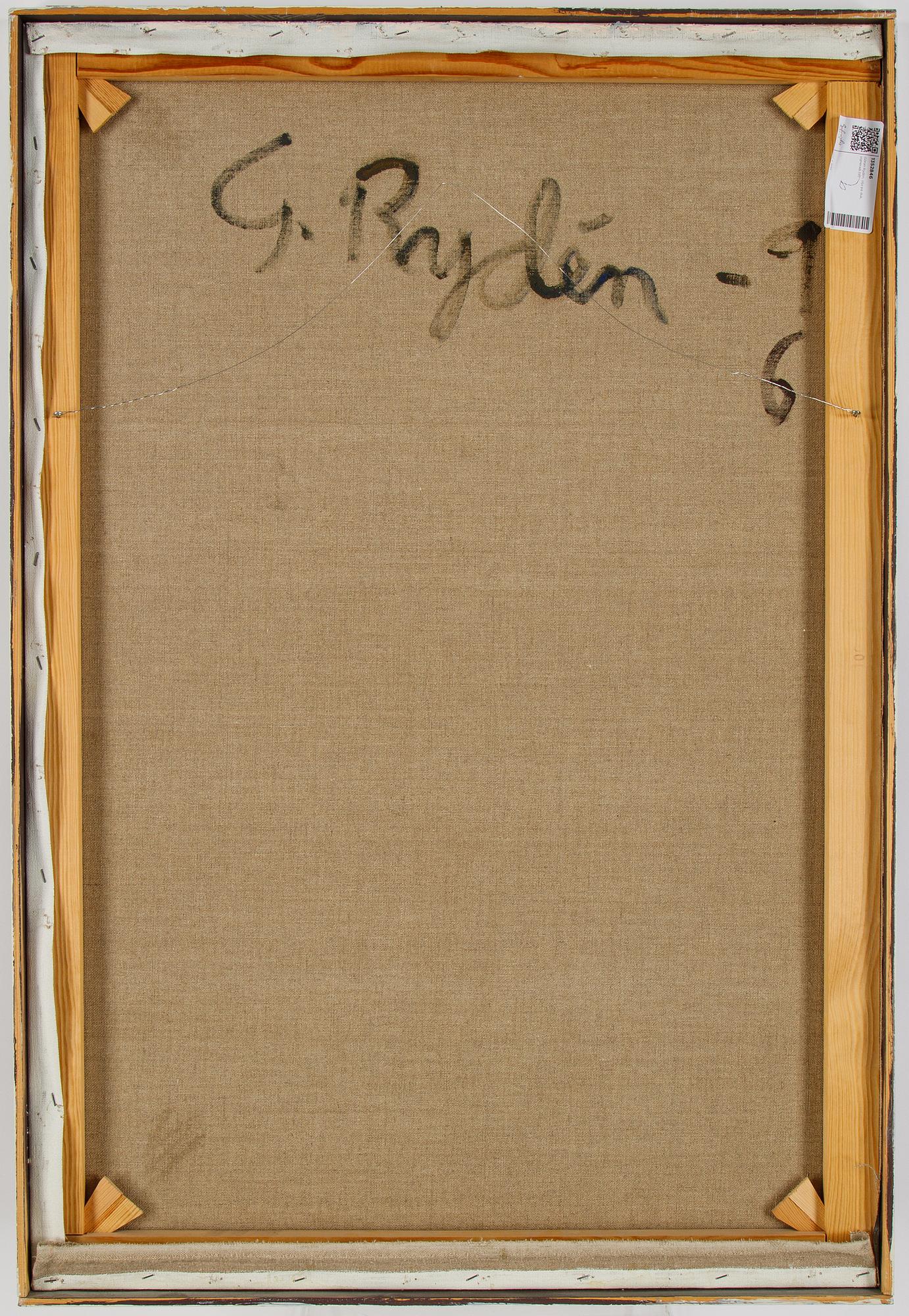 Göran Rydén, oil on canvas, signed. dated -96 a tergo.
