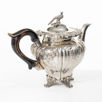 CF Hultbom, coffee pot, silver, Stockholm 1842.