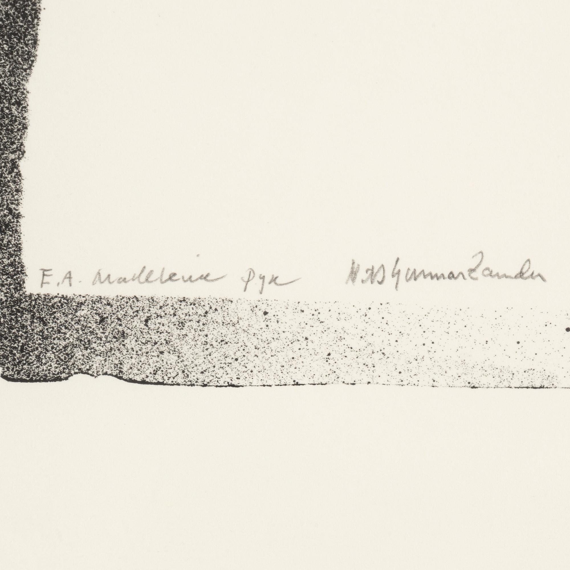 MADELEINE PYK & NILS GUNNAR ZANDER, litografi, signerad Madeleine Pyk Nils Gunnar Zander samt numrerad E.A. med blyerts.