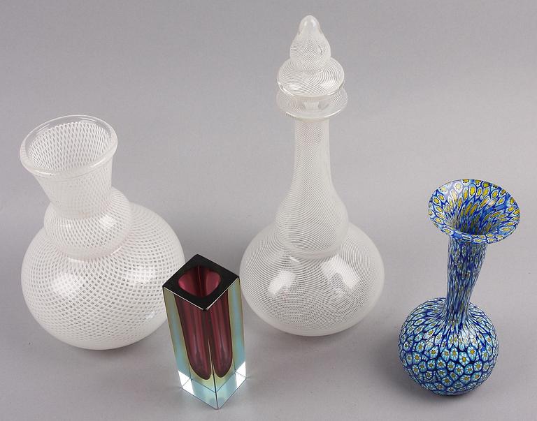 PARTI GLAS, 4 delar, bl a Italien, 1900-tal.