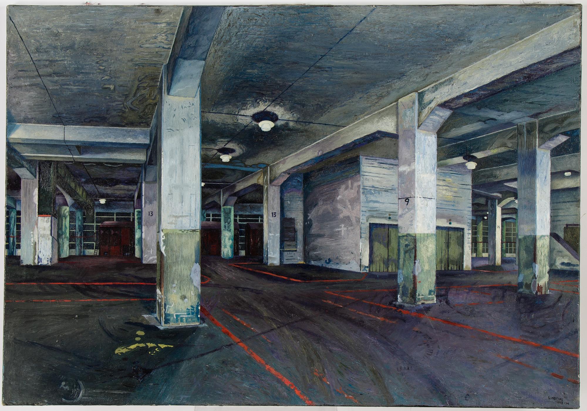 Kent Lindfors, oil on canvas, signed and dated 1973-74.