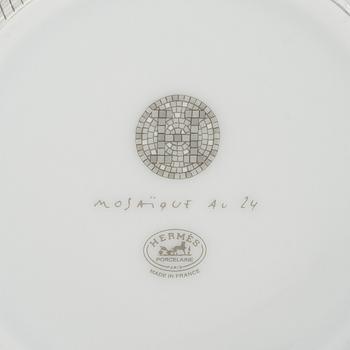 Hermès, koppar med fat, ett par, " Mosaique au 24".