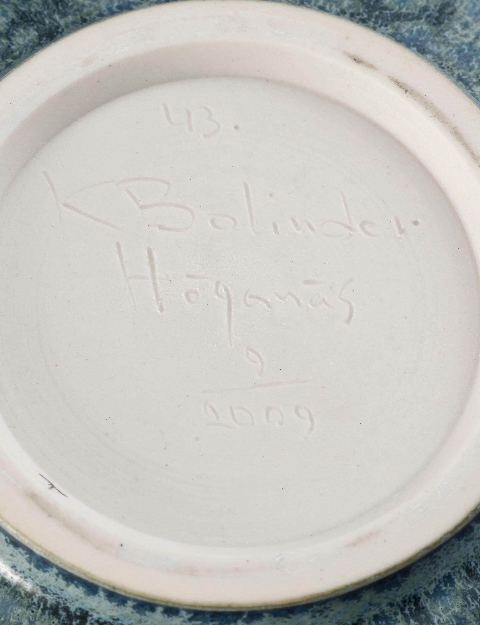 VAS, stengods, Kjell Bolinder, Höganäs, sign o dat 2009.