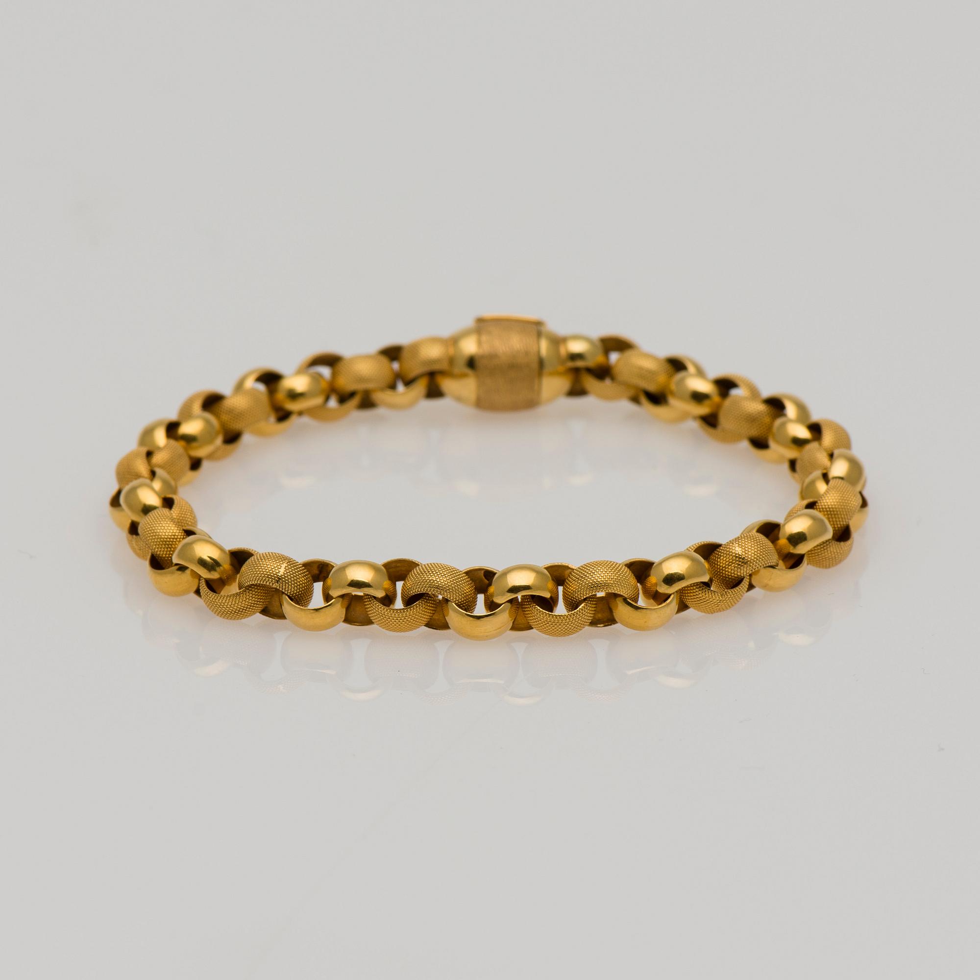 ARMKED, 14K guld. Kultateollisuus, Åbo 1963. Vikt ca 11,8 g.