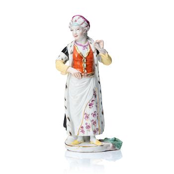 345. A porcelain figurine, Fürstenberg, 18th Century.