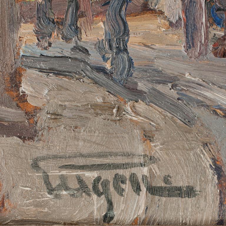 PRINS EUGEN, olja på pannå, sign och dat 1922.