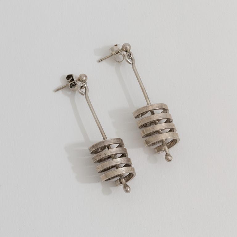 A pair of earrings by Waldemar Jonsson.