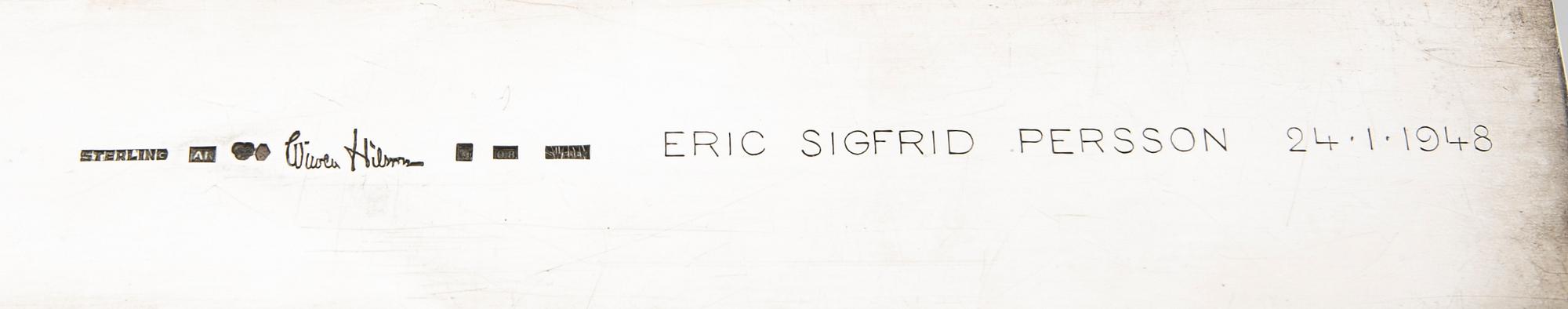 Wiwen Nilsson, brevkniv sterling silver Lund 1942.