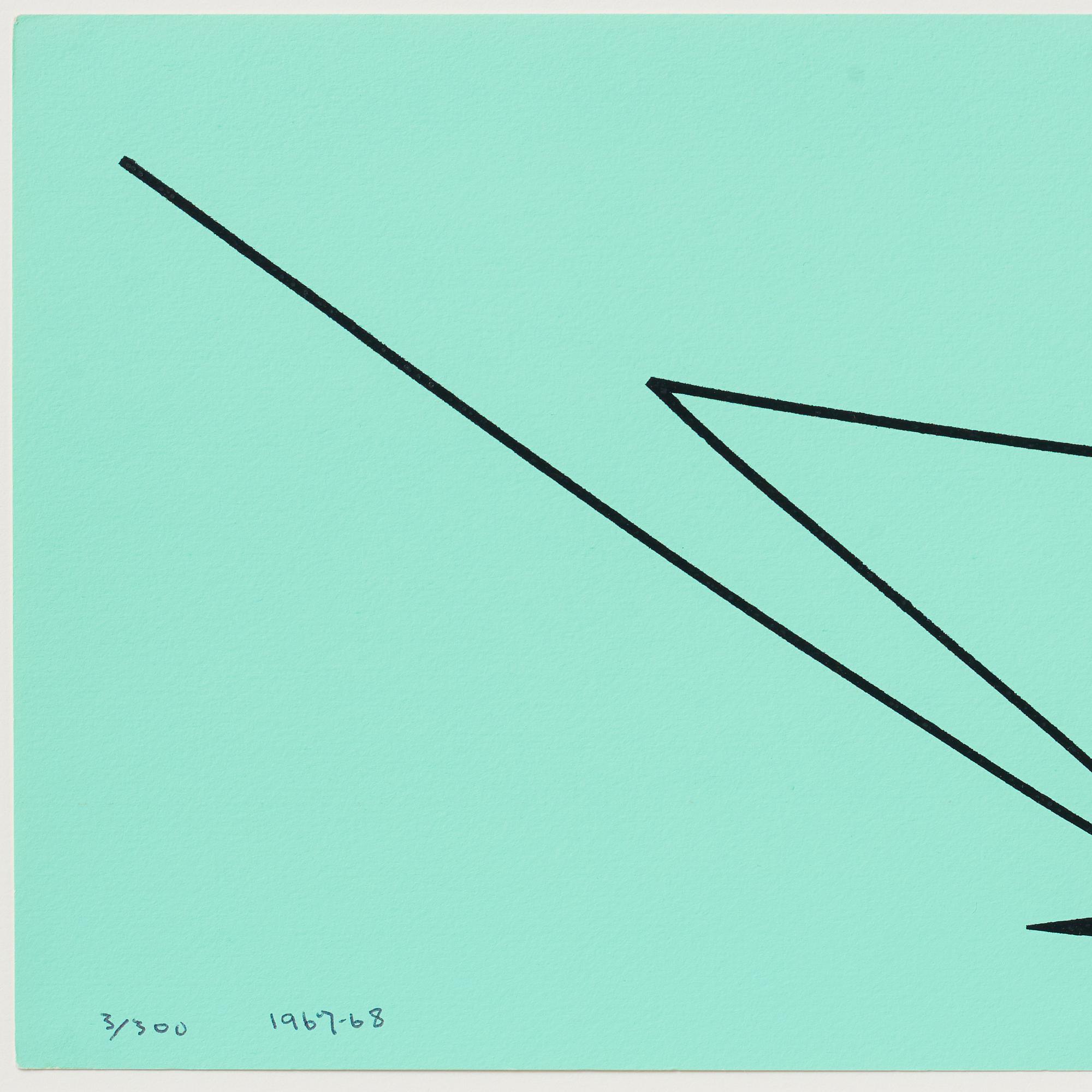 Olle Baertling, silkscreen in colours, 1967-68, signed 3/300.