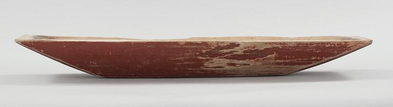 TRÅG, 2 st, allmoge, Hälsingland, 1800-tal.