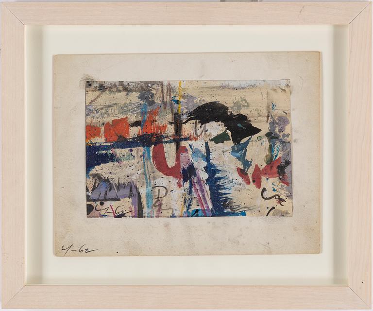 ADJA YUNKERS, gouache, signed and dated -62.