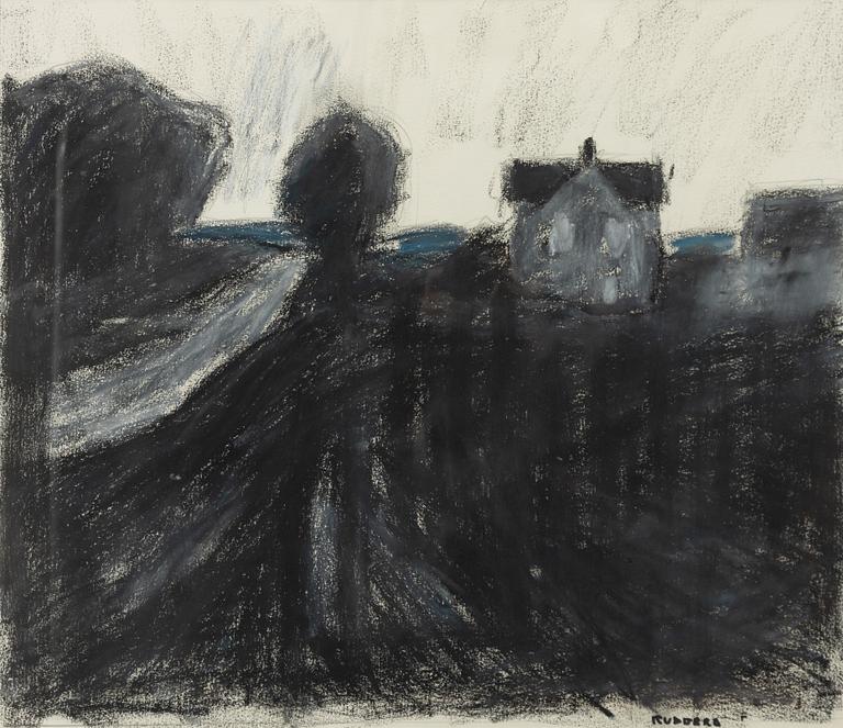 Gustav Rudberg, "Landskap i svart, Hven".