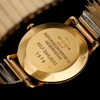 HERRARMBANDSUR, 18 k, Longines, 1970-tal.