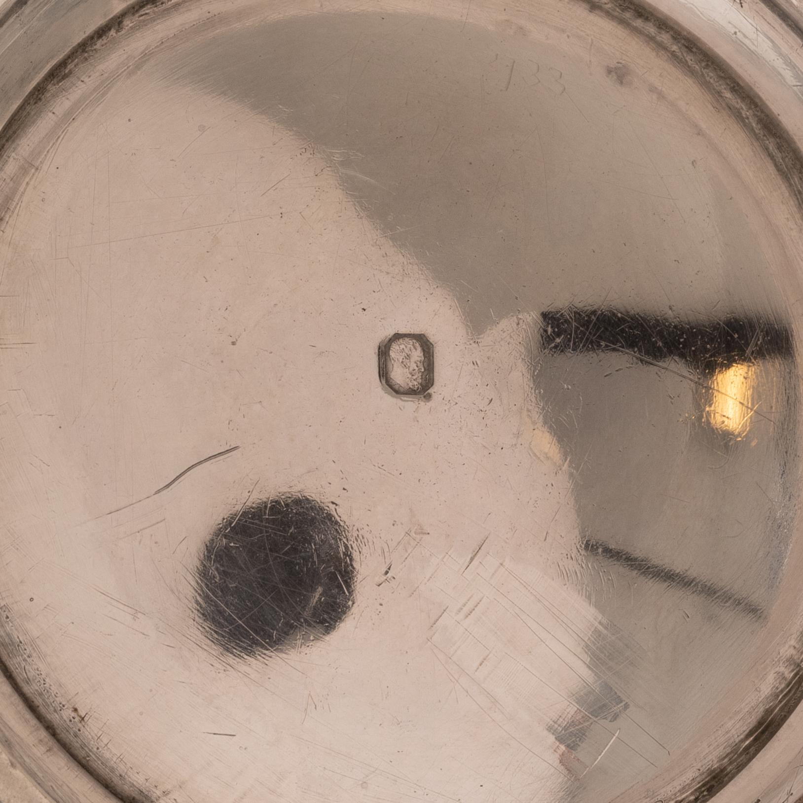 Tekanna, silver, Frankrike, 1819-38.