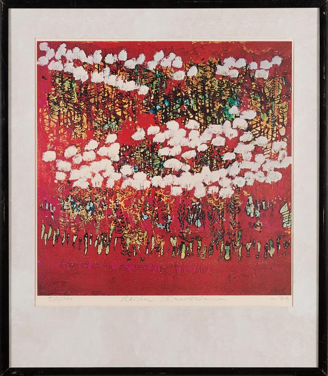 Reidar Särestöniemi, offset print, signed and dated -76, numbered 213/300.