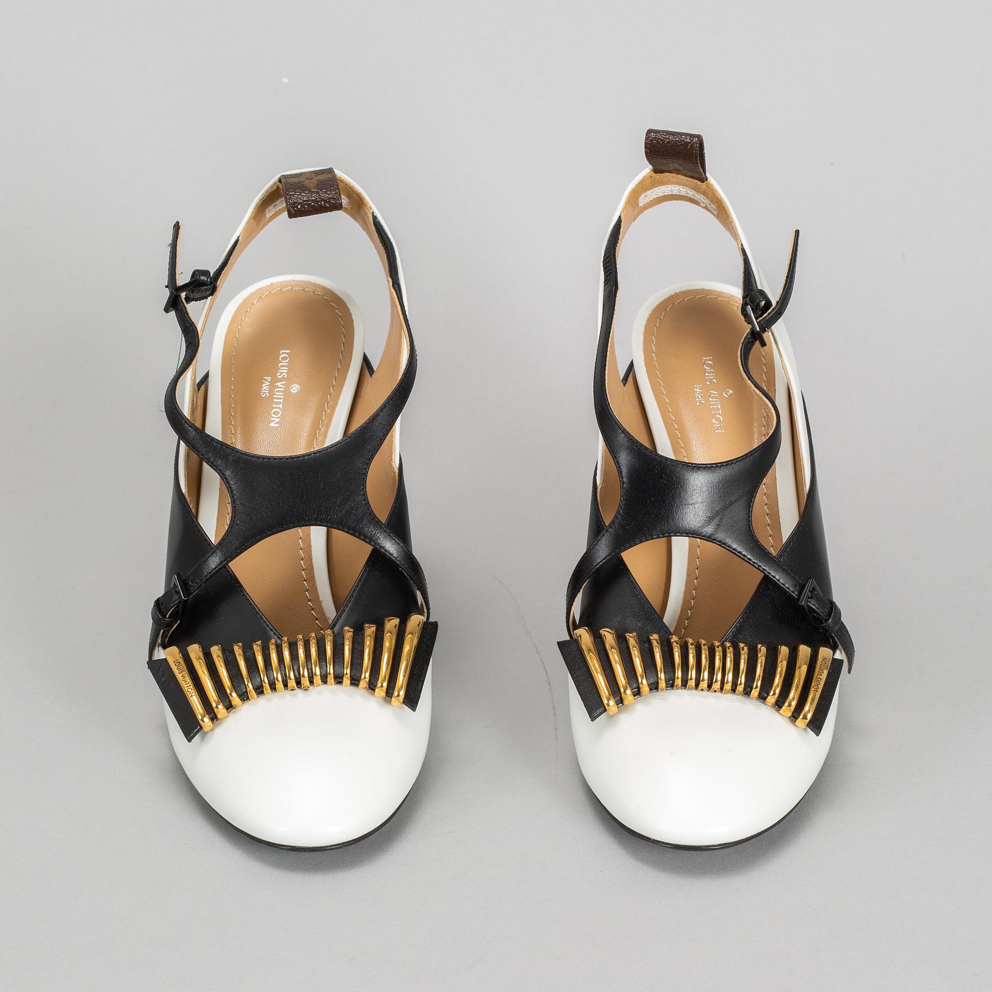 LOUIS VUITTON high heels sandals size 39. Bukowskis