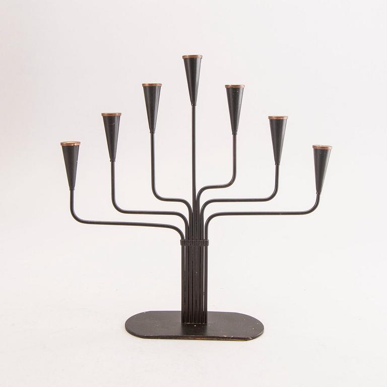 Gunnar Ander, a set of three metal candelabras for Ystad Metall.