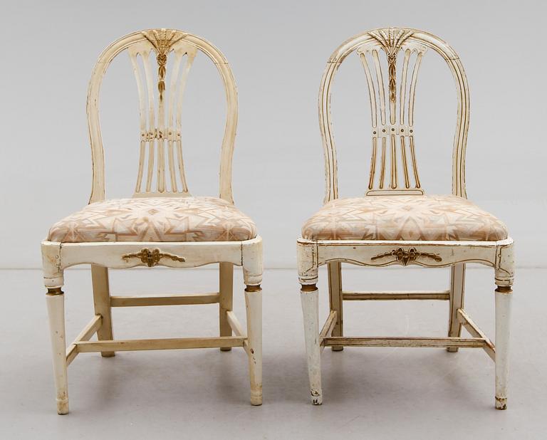 STOLAR, 1 par, sengustavianska, omkring år 1800.