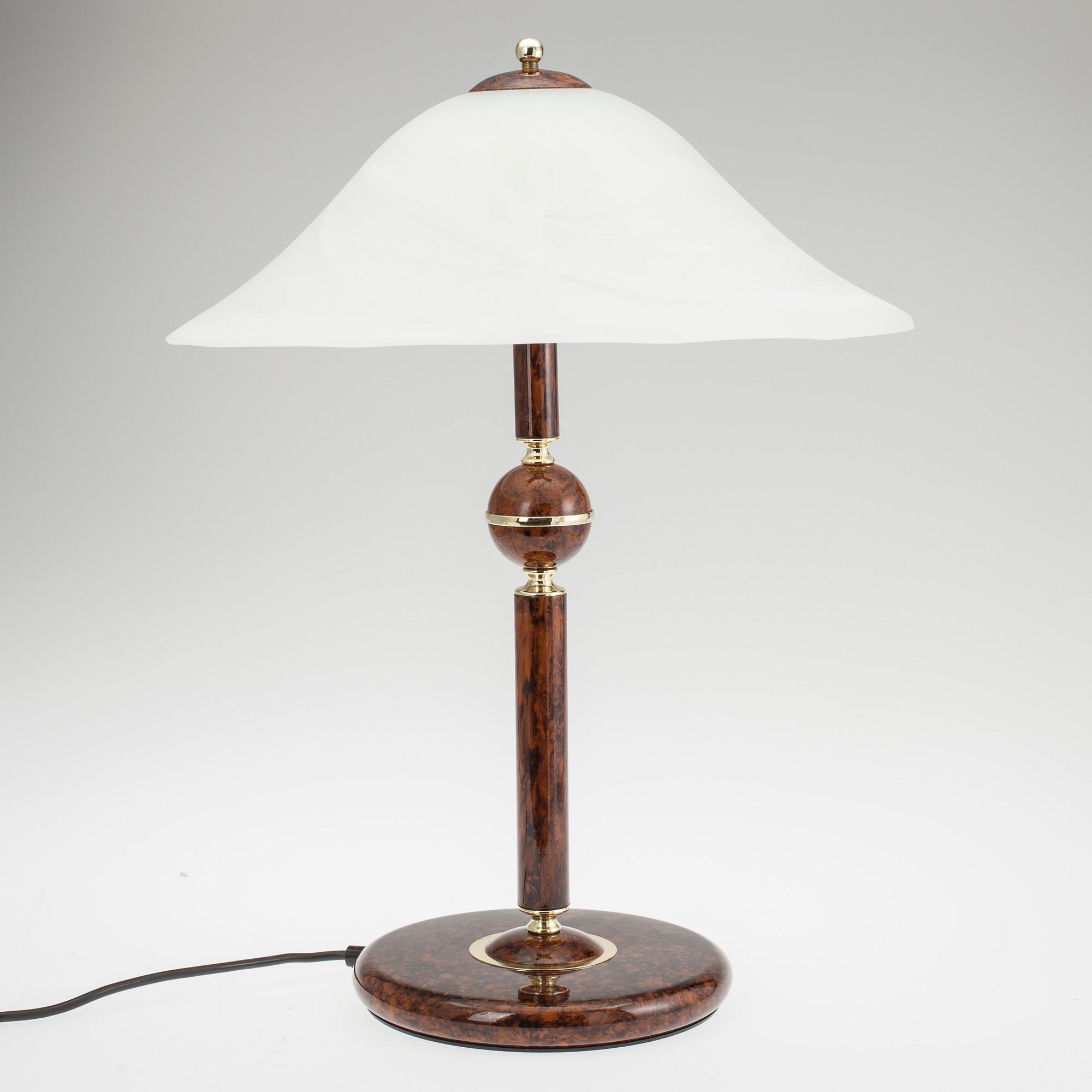 BORDSLAMPA, 1900-talets slut.