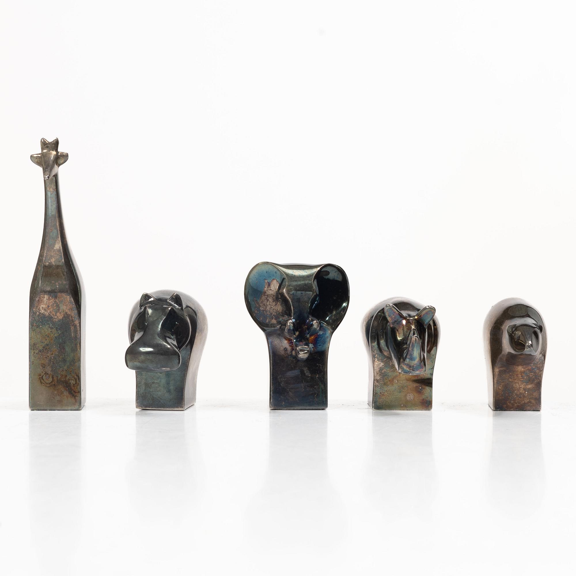 Gunnar Cyrén, Five figurines, Dansk Designs, Japan.