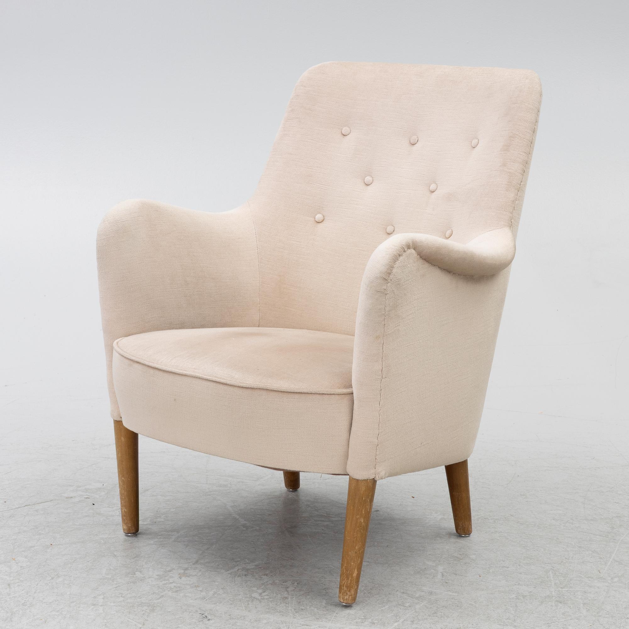 Carl Malmsten, a 'Konsert' armchair, Carl Malmsten AB, Sweden, 1962.