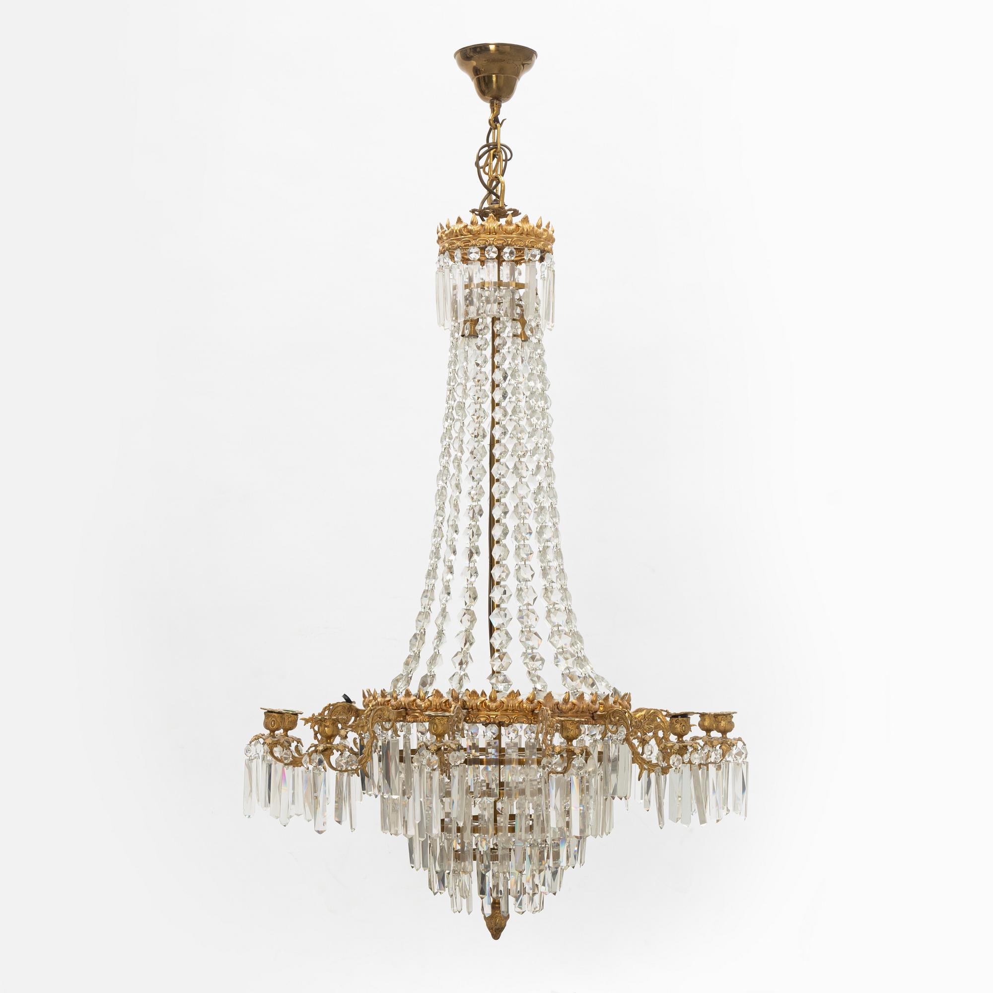 Ljuskrona, oscariansk stil, 1900-tal.