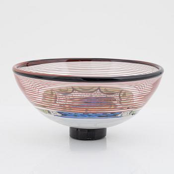 Ulrica Hydman Vallien, a 'Juvel' limited edition vase, and a bowl, numbered 7/60, signed.
