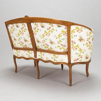 A French, mid-18th-century Louis XV sofa.