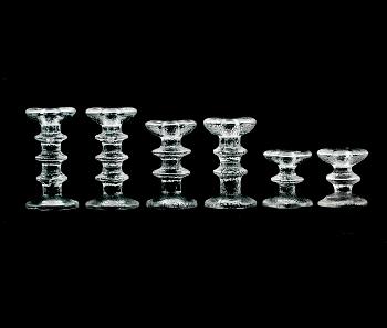 LJUSSTAKAR, 11 st, "Festivo", Timo Sarpaneva, Iittala.