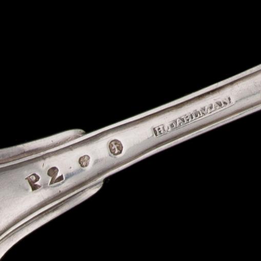 A SERVING SPOON, silver. Tammisaari 1793, Henrik Dahlman. Weight 123 g.