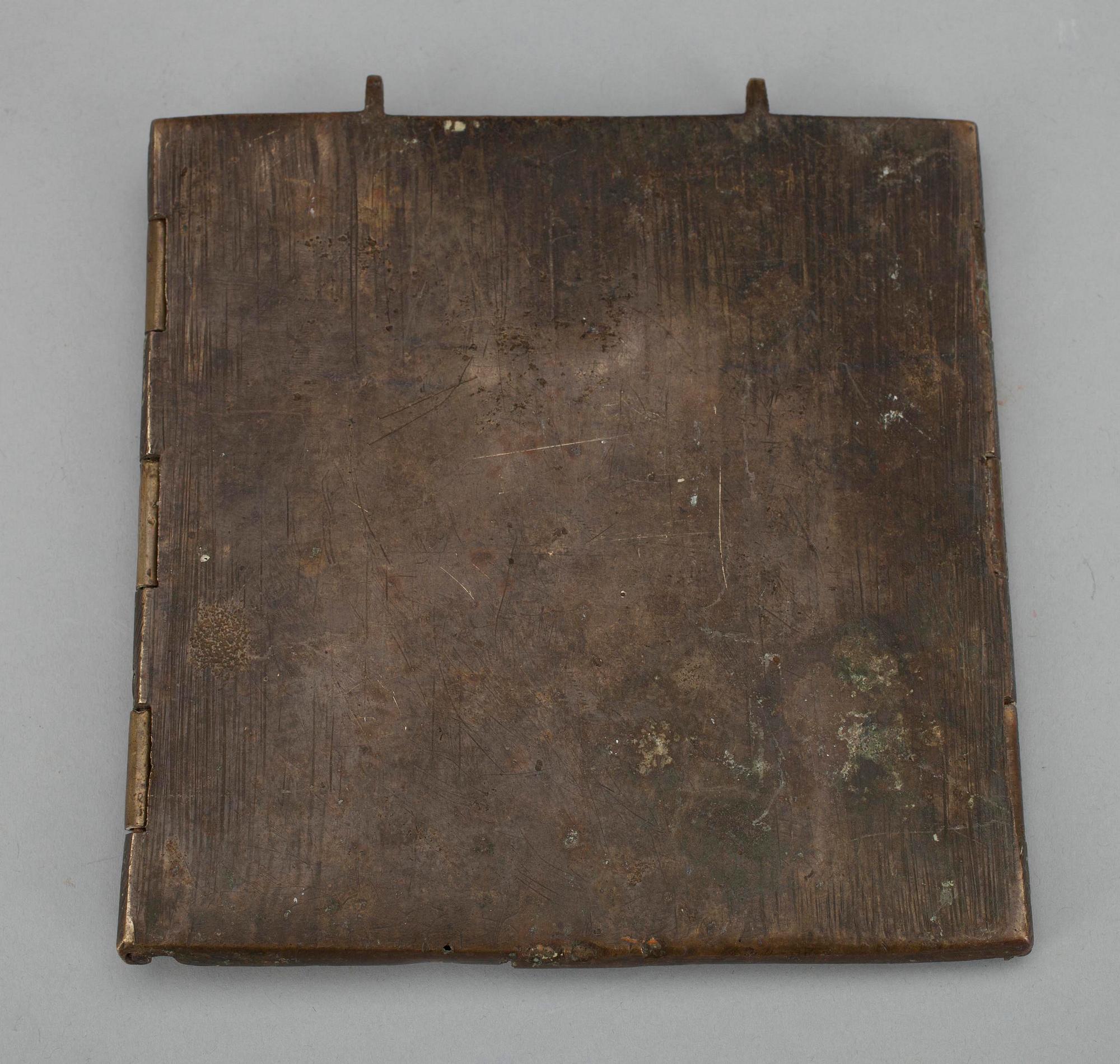 IKON, delvis emaljerad brons, Ryssland, 1800-tal.