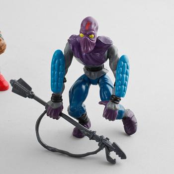 16 Teenage Mutant Ninja Turtles toys from Playmates toys, 1980s and 1990s.