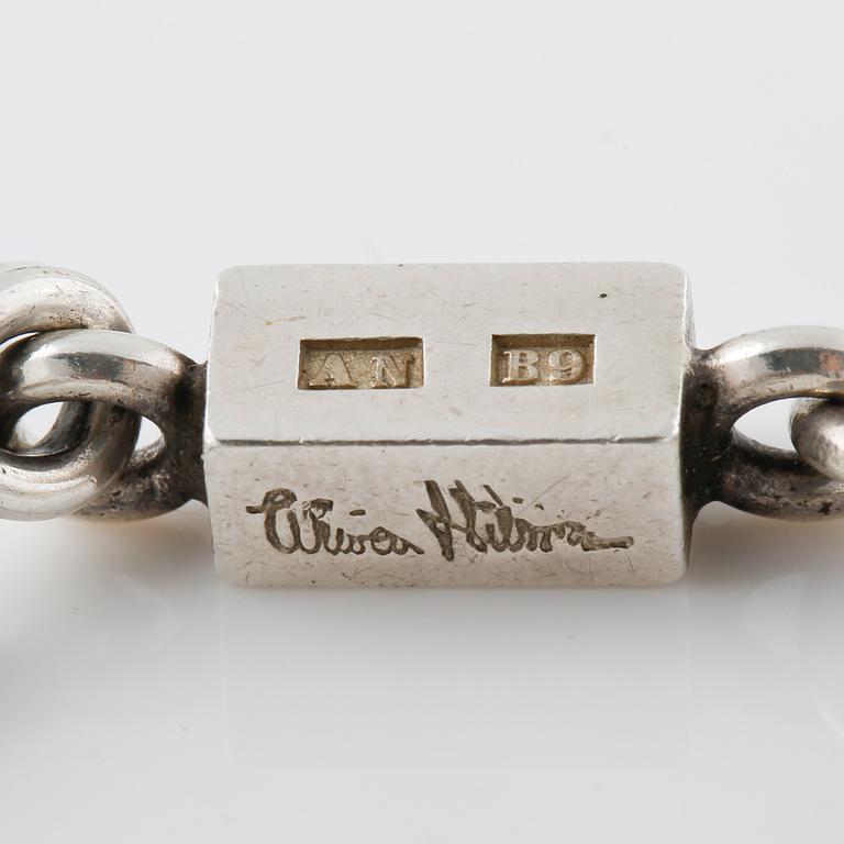 ARMLÄNK, silver, Wiwen Nilsson, Lund, 1952. Vikt 28,2 gram.