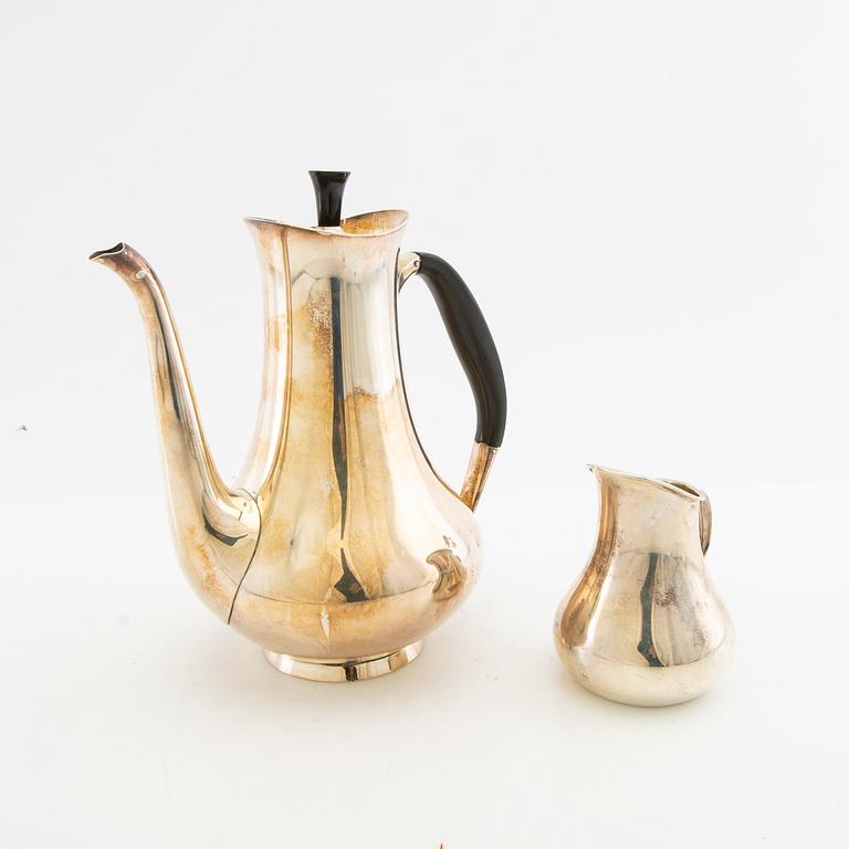 Hans Bunde kaffeservis 2 dlr silver Cohr Danmark 1956.