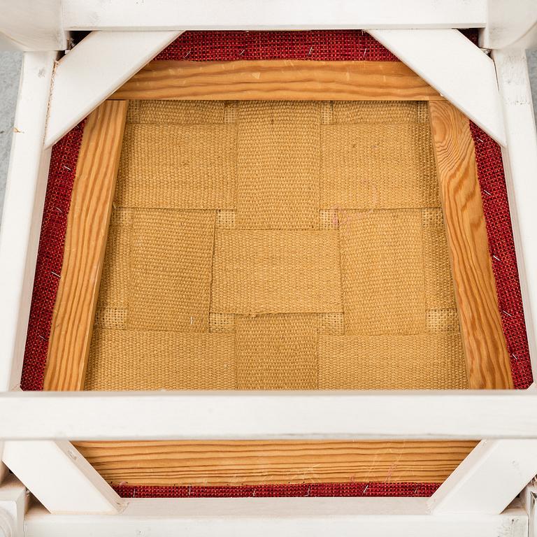 Eight late 20th century Gustavian style chairs.