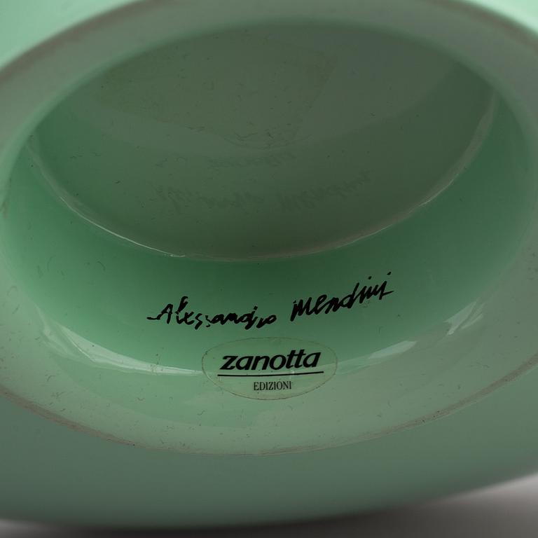 Alessandro Mendini, a 'Cuculi' bowl and two dishes, Zanotta, Italy, 1980's.