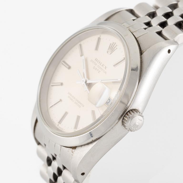 Rolex, Oyster Perpetual, Date, wristwatch, 34 mm.