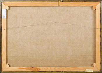 OKÄND KONSTNÄR, olja på duk, otydligt signerad J Changell, 1900-talets andra hälft.