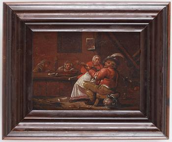 Francois Duchatel, FRANCOIS DUCHATEL, a pair. Oil on panel, one signed with monogram.