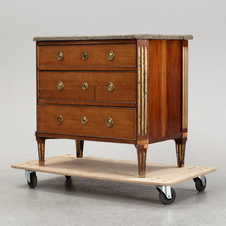 Byrå, Sengustaviansk, omkring år 1800.