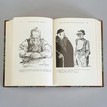 ALBERT ENGSTRÖM, 11 vol, bla Samlade berättelser av Albert Engström, Stockholm 1924-27.