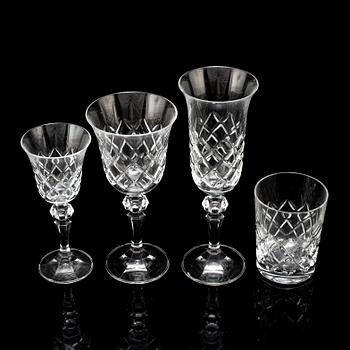 A 20th century glassware set, Böhmen (36 pieces).