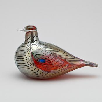 FIGURIN, glas, Oivo Toikka, Nuutajärvi, signerad.