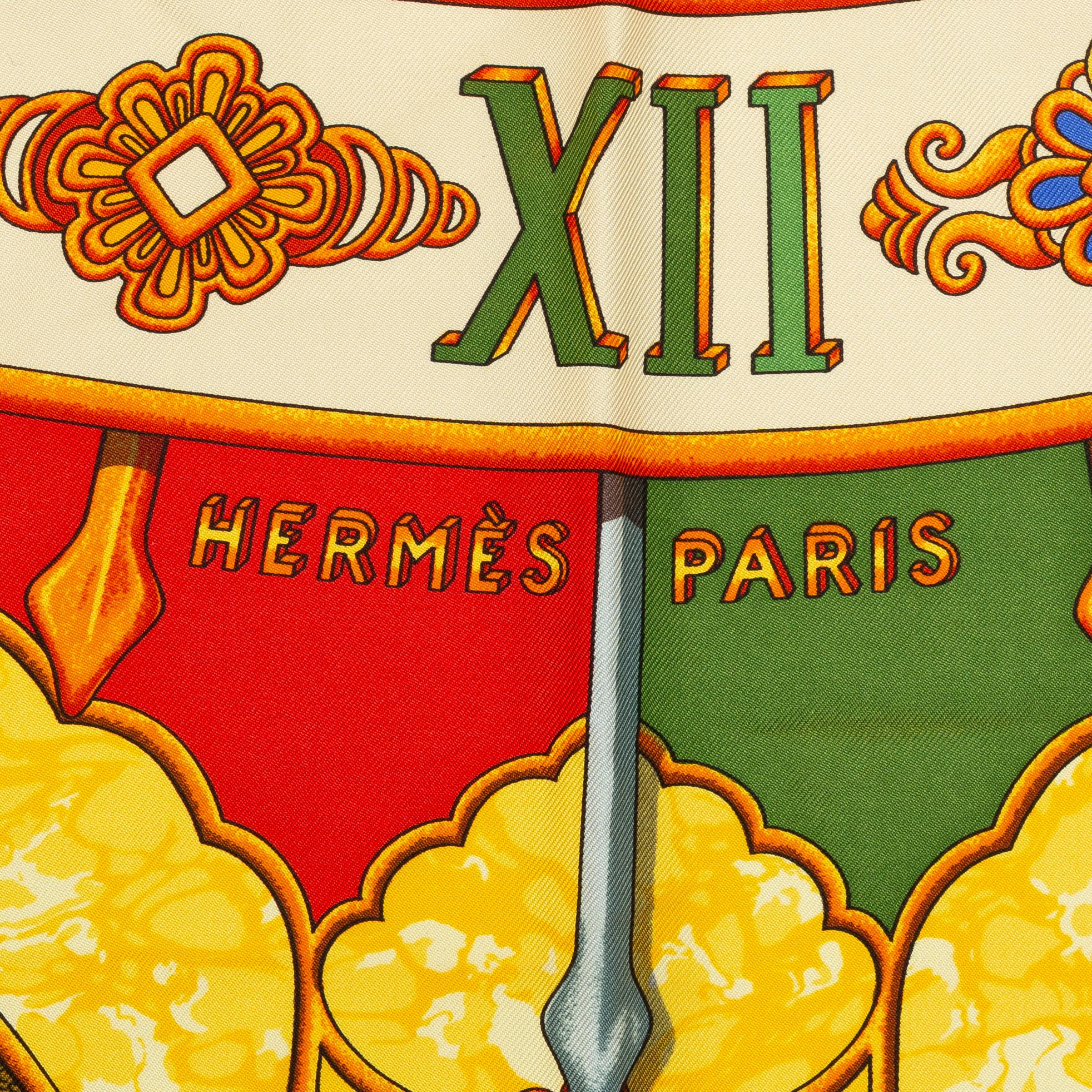 Hermès, scarf, "Carpe Diem".