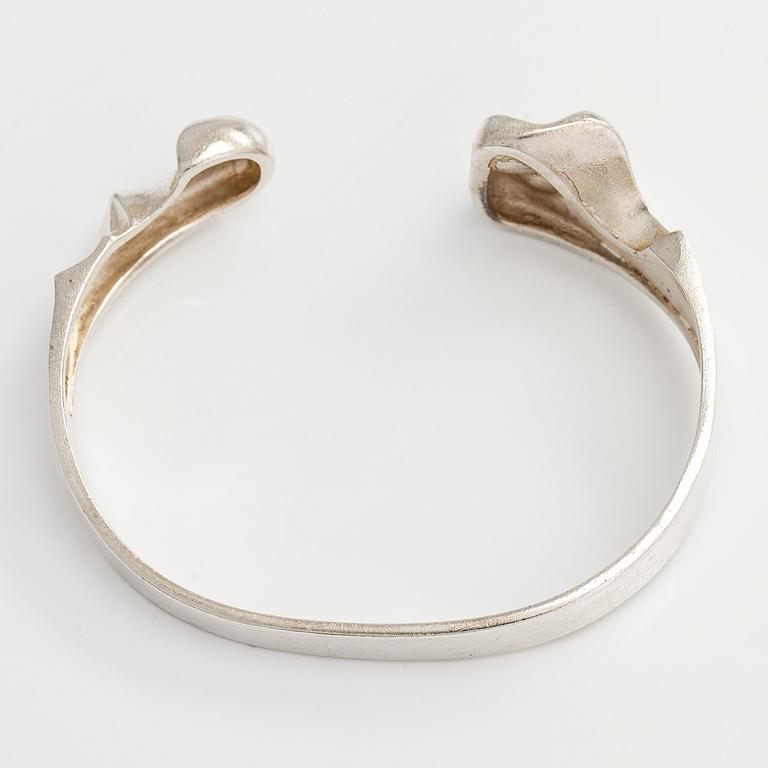 Björn Weckström, a sterling silver bangle 'Apollo' for Lapponia 1975.