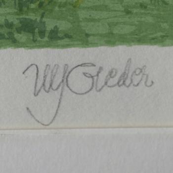 ULF GREDER, färglitografi, signerad och numrerad 176/360.
