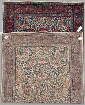 GALLERIMATTA, semiantik/old Kirman, ca 261x123 cm.